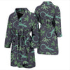 Lizard Leaf Pattern Print Men Long Robe-grizzshop