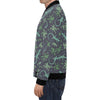 Lizard Leaf Pattern Print Men's Bomber Jacket-grizzshop