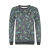 Lizard Leaf Pattern Print Women's Sweatshirt-grizzshop