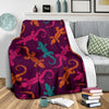 Lizard Pattern Print Blanket-grizzshop