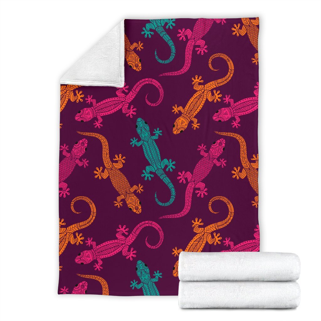 Lizard Pattern Print Blanket-grizzshop