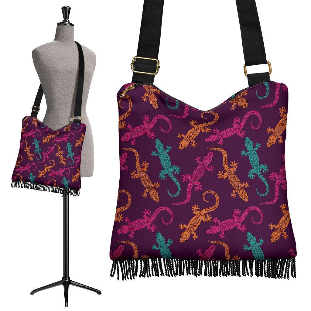 Lizard Pattern Print Crossbody Bags-grizzshop