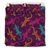 Lizard Pattern Print Duvet Cover Bedding Set-grizzshop