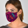 Lizard Pattern Print Face Mask-grizzshop