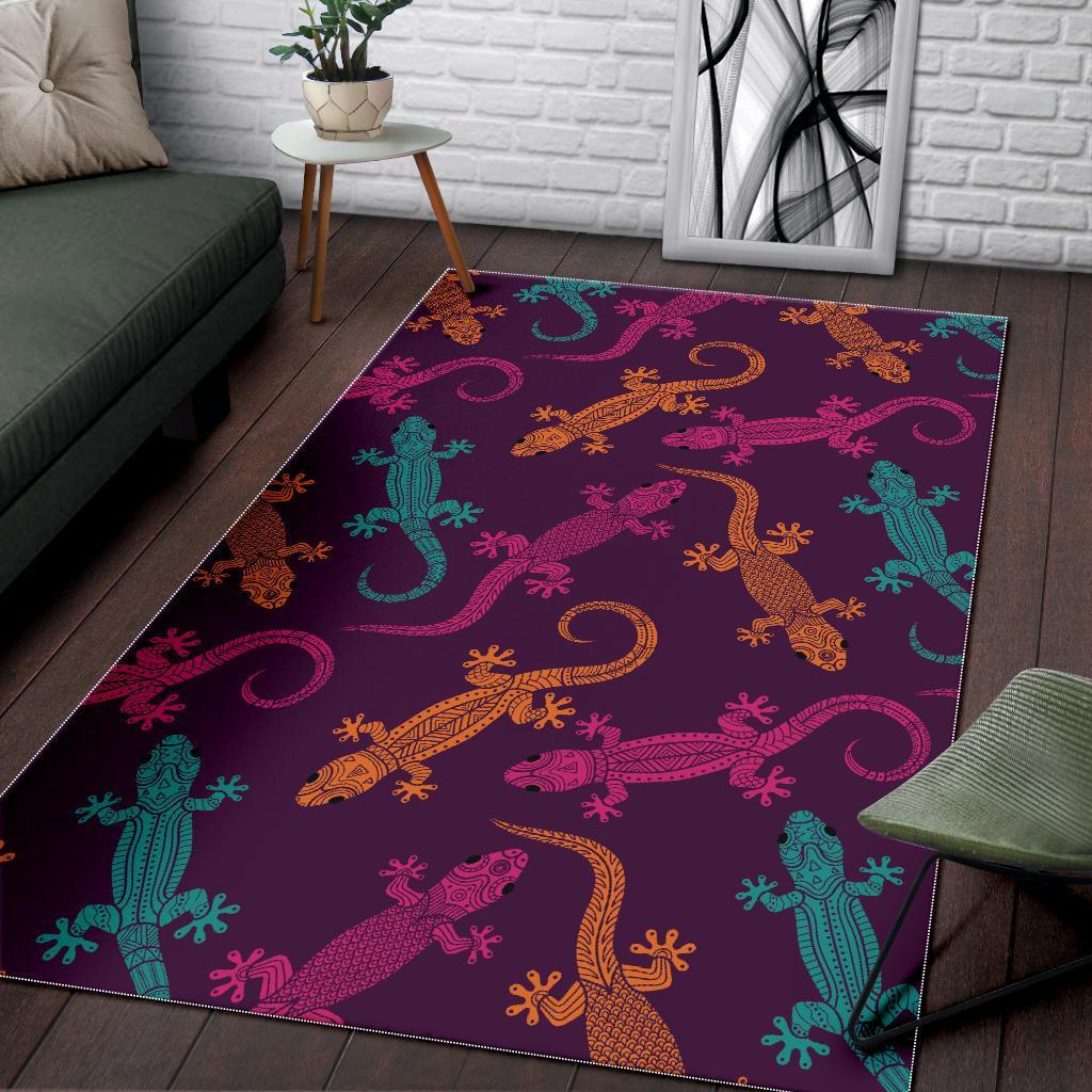 Lizard Pattern Print Floor Mat-grizzshop