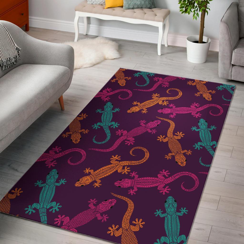Lizard Pattern Print Floor Mat-grizzshop