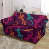 Lizard Pattern Print Loveseat Cover-grizzshop