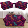 Lizard Pattern Print Loveseat Cover-grizzshop