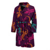 Lizard Pattern Print Men Long Robe-grizzshop