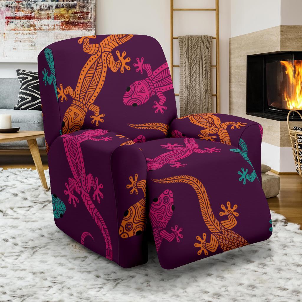 Lizard Pattern Print Recliner Cover-grizzshop