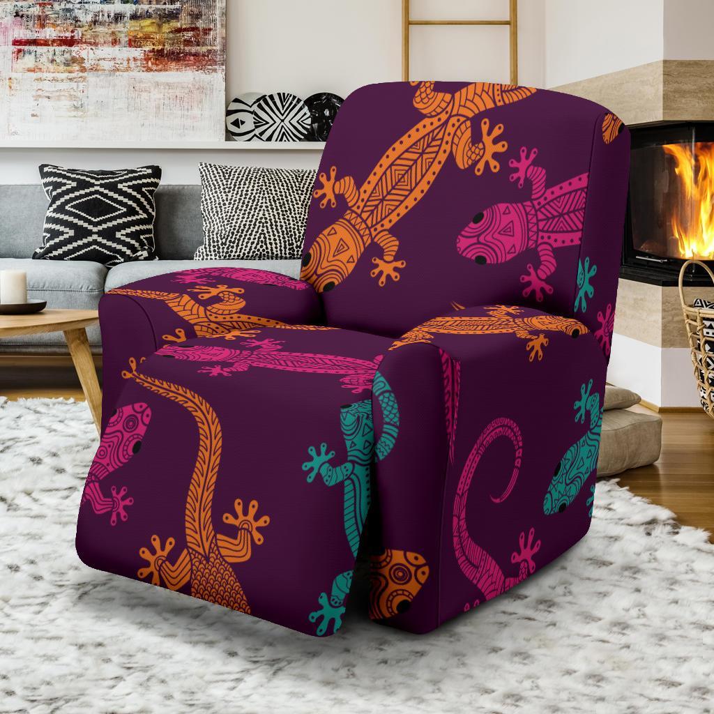 Lizard Pattern Print Recliner Cover-grizzshop