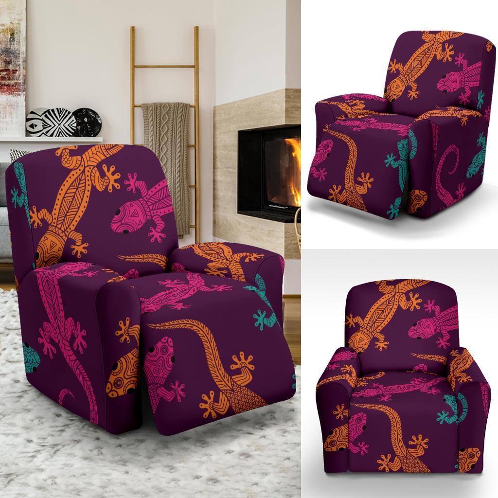 Lizard Pattern Print Recliner Cover-grizzshop