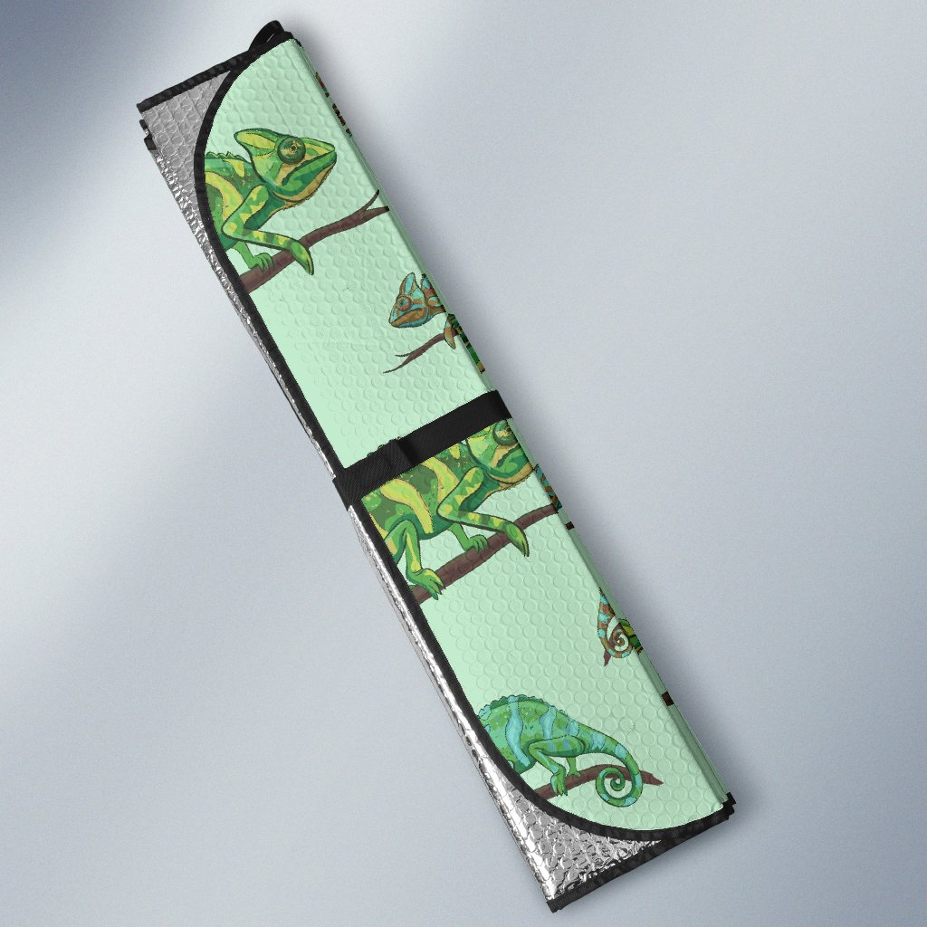 Lizard Print Pattern Car Sun Shade-grizzshop