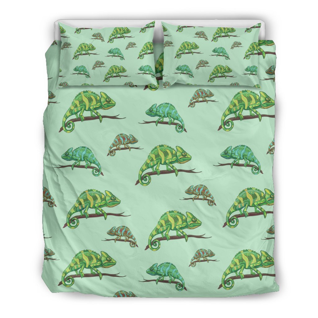 Lizard Print Pattern Duvet Cover Bedding Set-grizzshop