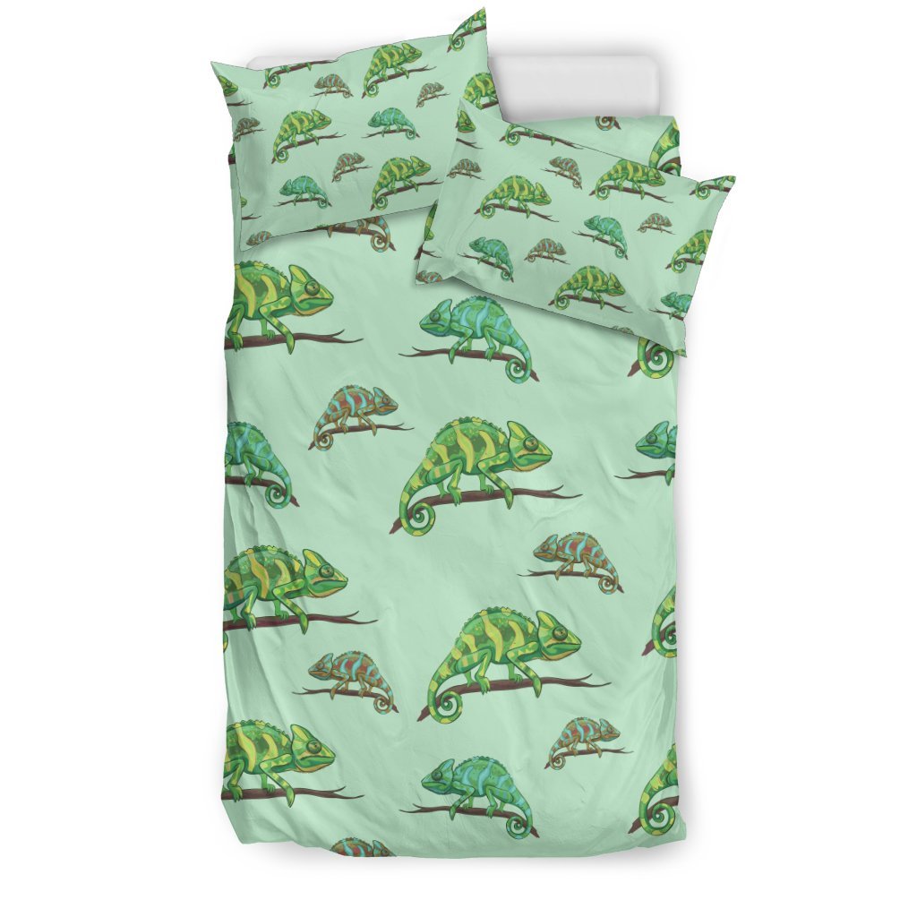 Lizard Print Pattern Duvet Cover Bedding Set-grizzshop