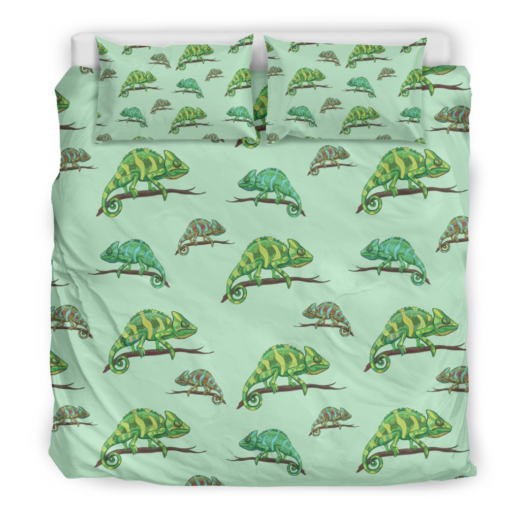 Lizard Print Pattern Duvet Cover Bedding Set-grizzshop