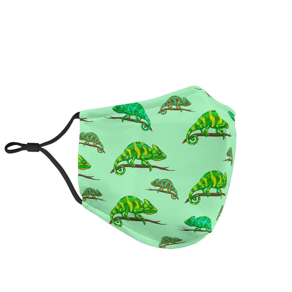 Lizard Print Pattern Face Mask-grizzshop