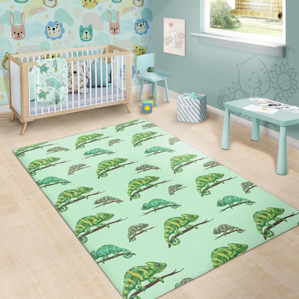 Lizard Print Pattern Floor Mat-grizzshop