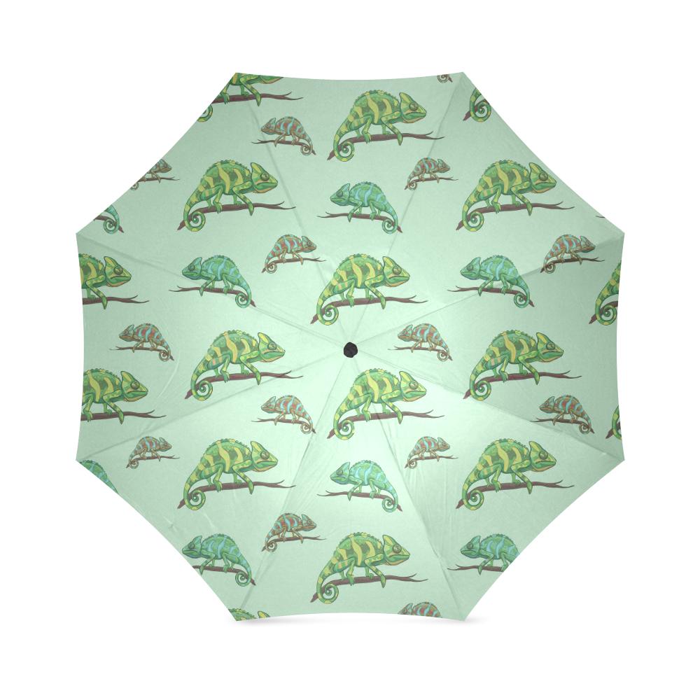 Lizard Print Pattern Foldable Umbrella-grizzshop