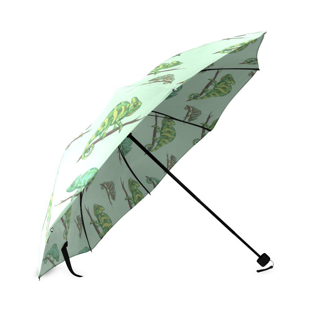 Lizard Print Pattern Foldable Umbrella-grizzshop