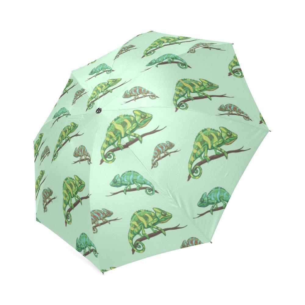 Lizard Print Pattern Foldable Umbrella-grizzshop