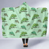 Lizard Print Pattern Hooded Blanket-grizzshop