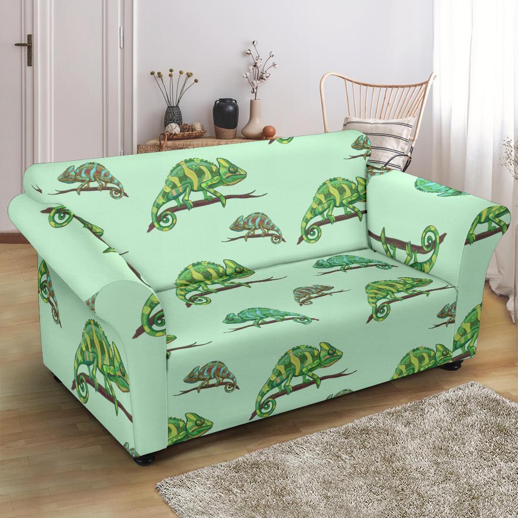 Lizard Print Pattern Loveseat Cover-grizzshop