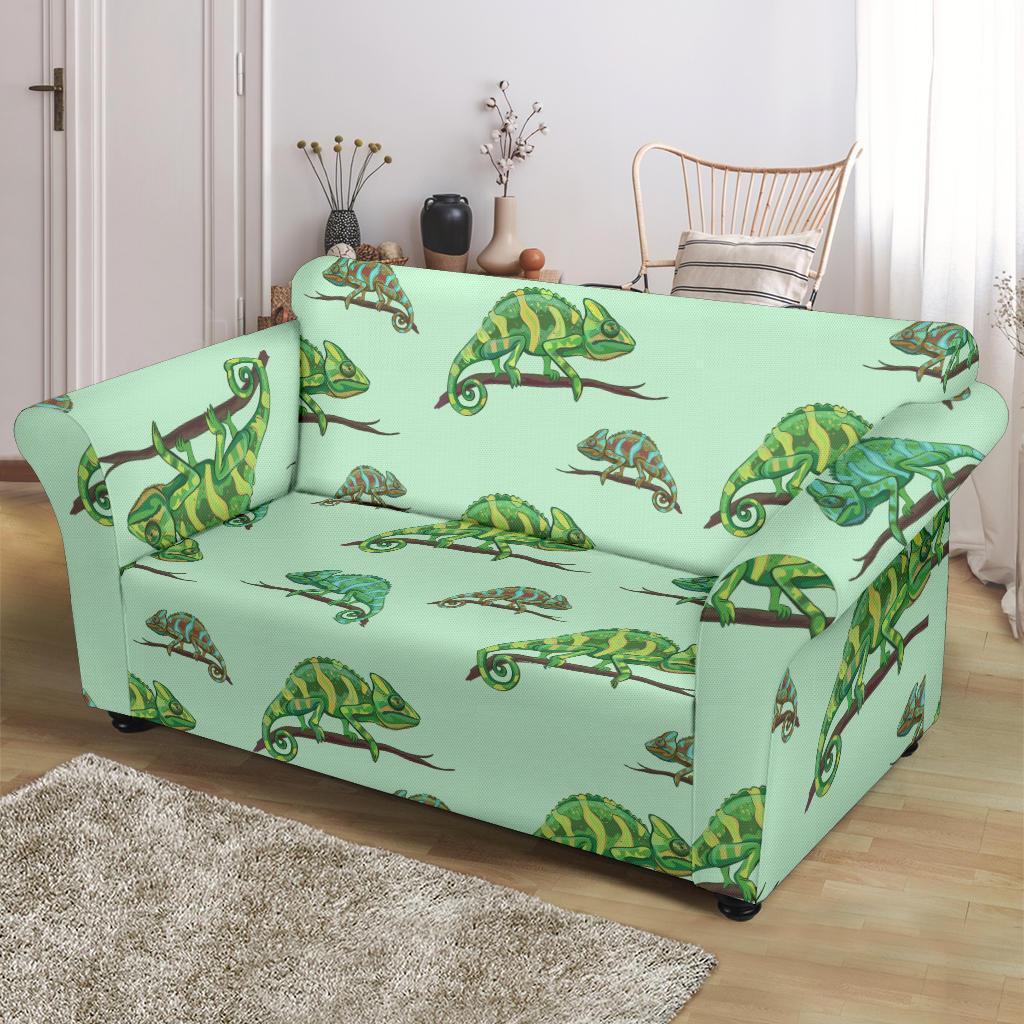 Lizard Print Pattern Loveseat Cover-grizzshop