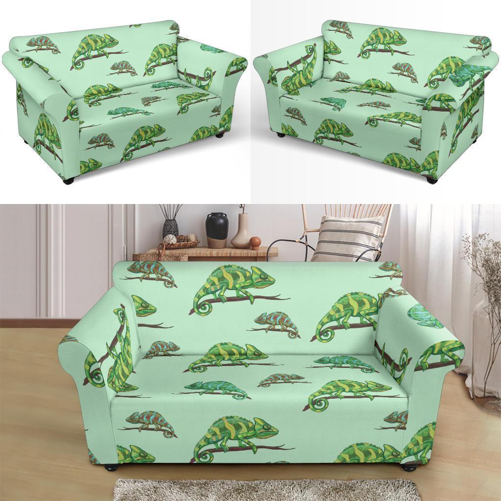 Lizard Print Pattern Loveseat Cover-grizzshop