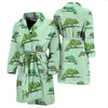 Lizard Print Pattern Men Long Robe-grizzshop