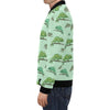 Lizard Print Pattern Men's Bomber Jacket-grizzshop