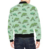 Lizard Print Pattern Men's Bomber Jacket-grizzshop