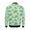 Lizard Print Pattern Men's Bomber Jacket-grizzshop