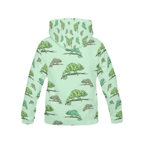 Lizard Print Pattern Women Pullover Hoodie-grizzshop