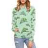 Lizard Print Pattern Women Pullover Hoodie-grizzshop