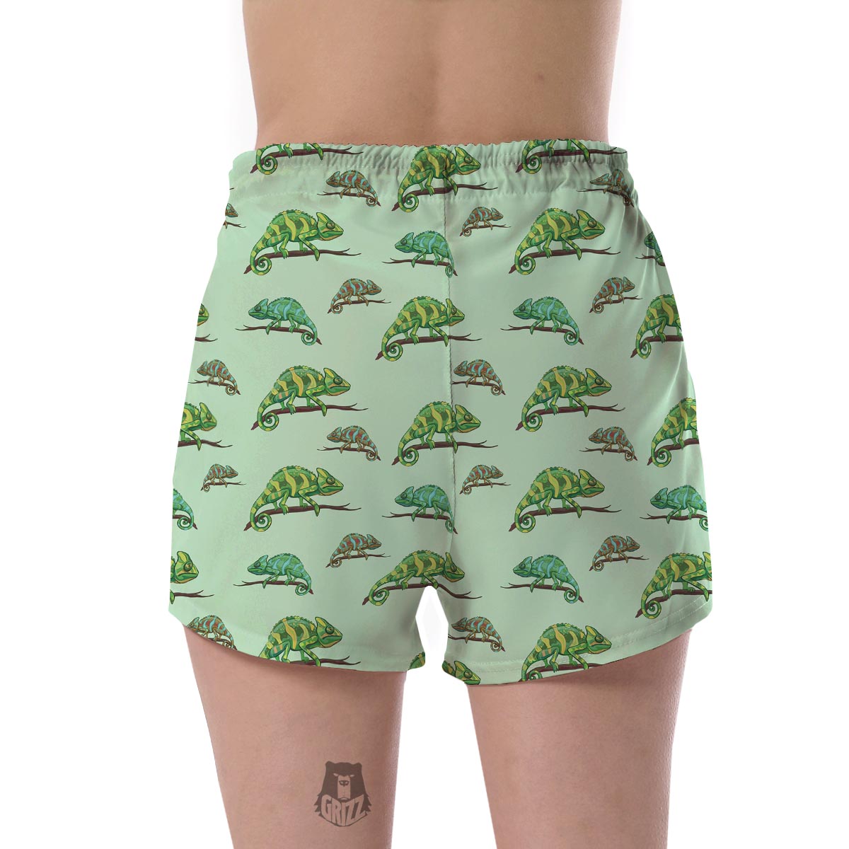 Lizard Print Pattern Women's Shorts-grizzshop