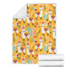 Llama Cactus Pattern Print Blanket-grizzshop