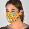 Llama Cactus Pattern Print Face Mask-grizzshop