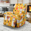 Llama Cactus Pattern Print Recliner Cover-grizzshop