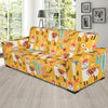 Llama Cactus Pattern Print Sofa Covers-grizzshop