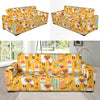 Llama Cactus Pattern Print Sofa Covers-grizzshop