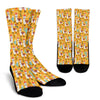 Llama Cactus Pattern Print Unisex Crew Socks-grizzshop