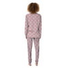 Llama Cute Pink Print Pattern Women's Pajamas-grizzshop