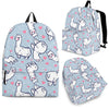 Llama Pattern Print Backpack-grizzshop