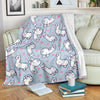 Llama Pattern Print Blanket-grizzshop
