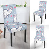 Llama Pattern Print Chair Cover-grizzshop