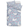 Llama Pattern Print Duvet Cover Bedding Set-grizzshop