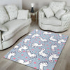 Llama Pattern Print Floor Mat-grizzshop