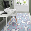 Llama Pattern Print Floor Mat-grizzshop