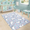 Llama Pattern Print Floor Mat-grizzshop